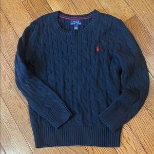 Polo by Ralph Lauren Boy’s Dark Blue Cable Knit Sweater